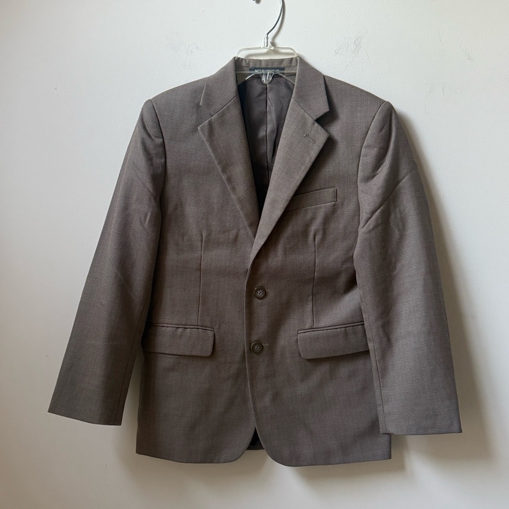 Nautica Dark Tan Two-Piece Suit Boy’s Size 12
